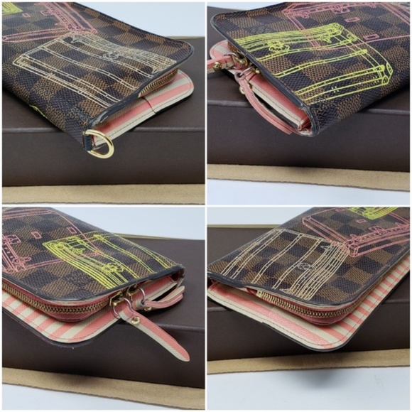 100% Auth Louis Vuitton Zip Wallet - Picture 3 of 8